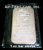 1 oz. Silver Bar Holder Vinyl Sleeve