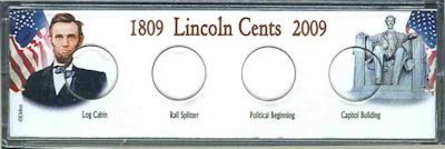 2009 Lincoln Cent Coin Set Strip