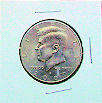 Kennedy Half in 2x2 Cardboard Coin Holder