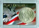 Peace Dollar Frosted Display Case