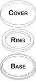 Air-Tite Ring Type Coin Holder CAD Drawing
