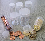 Screw Top Round Coin Tubes