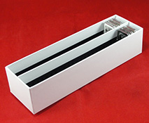 Double row bar holder storage box