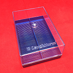 Blue Plastic 2x2 Box