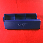 Blue Plastic 2x2 Coin Holder Box